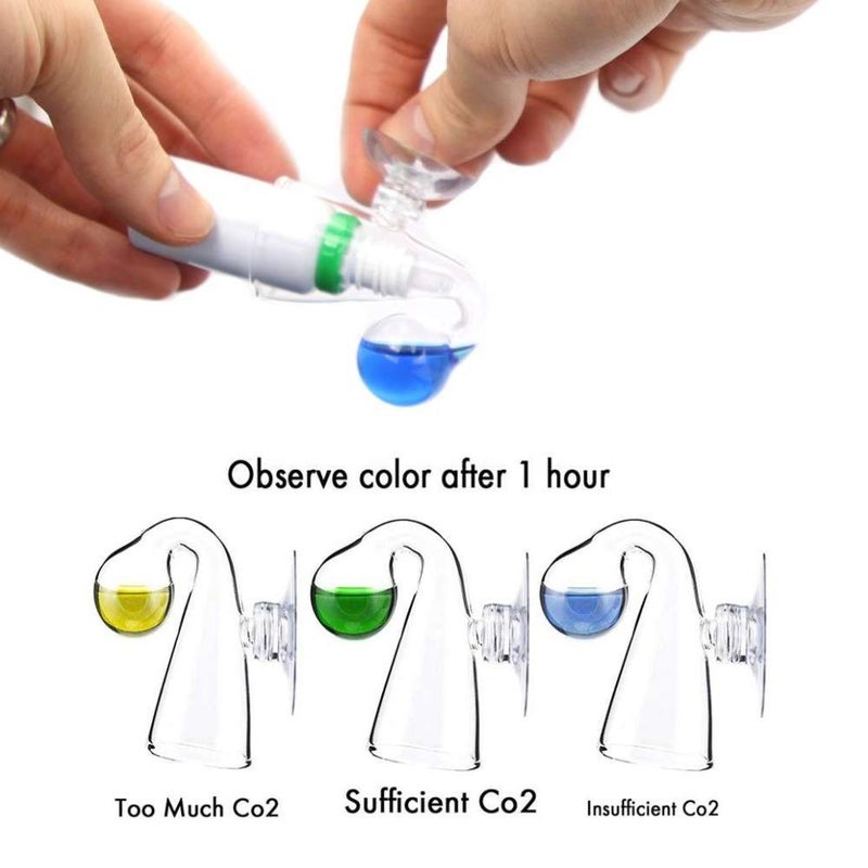 FZONE Aquatic CO2 Glass Drop Checker PH Momitor for Aquarium Plant Fish Tank Test CO2 Kit - Image 4